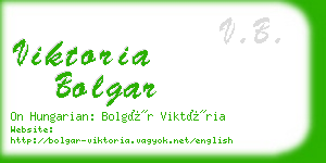 viktoria bolgar business card
